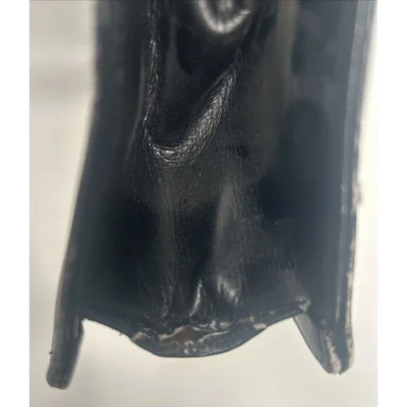 Vintage Saks Fifth Avenue Leather Handbag Purse Made in France Military Badge - Picture 11 of 11